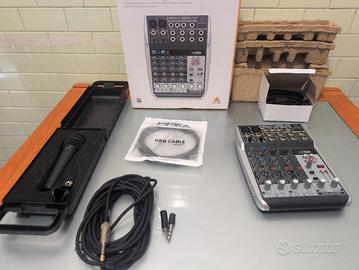Mixer  e microfono Beringer