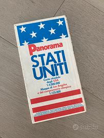 Carta stradale Stati Uniti: Los Angeles 1985