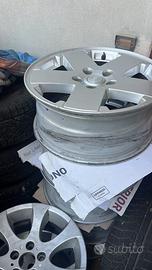 4 CERCHI IN LEGA 7,5 X 17 " JEEP WRANGLER ORI jk