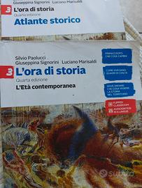libro  L'ORA DI STORIA 3 con atlante