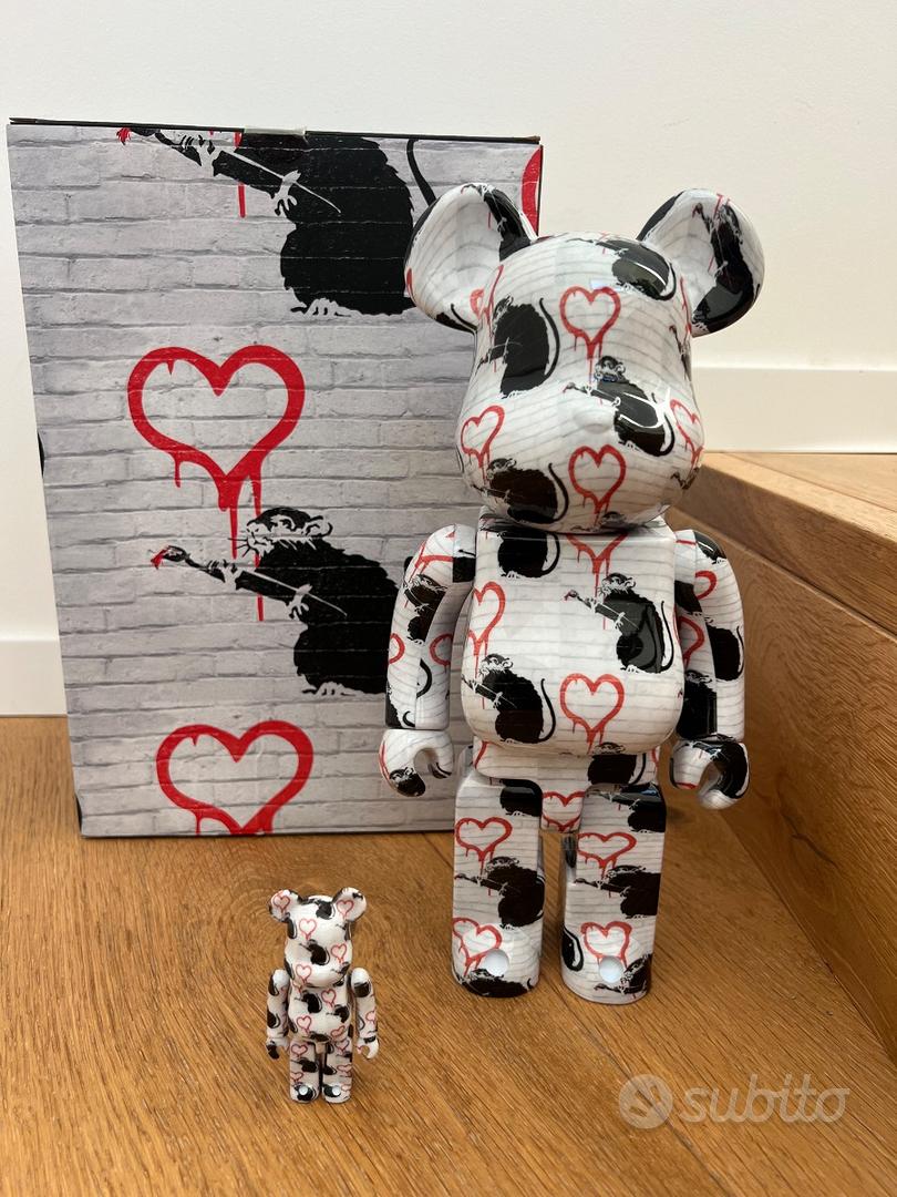 Medicom Toy X Bearbrick X Banksy Love Rat 400% 100