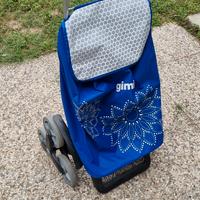 Carrello portaspesa Gimi Tris blu