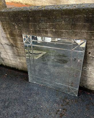 Specchio grande 120x120 a pannelli bisellati