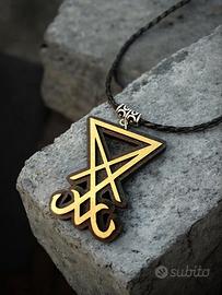 Collana Gotica Sigillo di Satana, esoterico