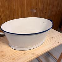 Tinozza smaltata DUE LEONI 60 stile country Shabby