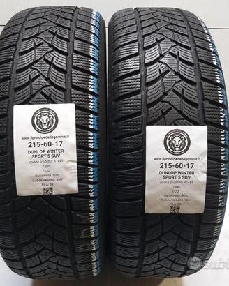 2 gomme 215 60 17 dunlop a41489