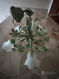 Lampadario stile floreale