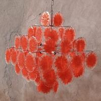 Lampadario in vetro di Murano stile Vistosi 