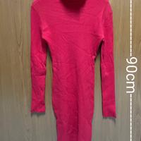 Abito in maglia rosso a costine PHI PHI STAR, vest