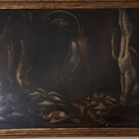 Quadro antico originale del 600 in tela ad olio
