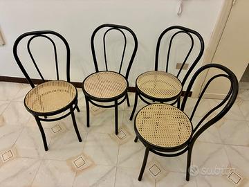 Set di 4 sedie Vienna modello Thonet