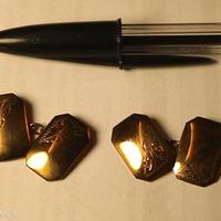 Coppia di gemelli anni 30 in oro