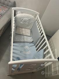 Lettino in legno Foppapedretti con Paracolpi