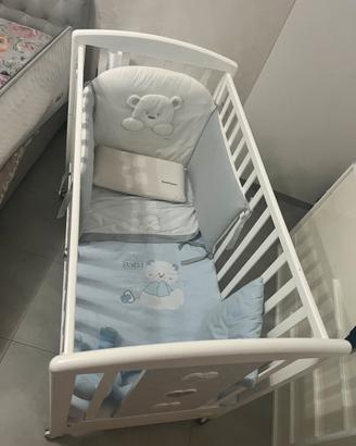 Lettino in legno Foppapedretti con Paracolpi