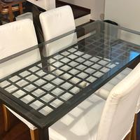 Tavolo in vetro e 4 Sedie