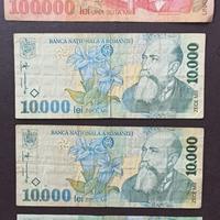 Set Baanconote Lei Romania (1998-2000l