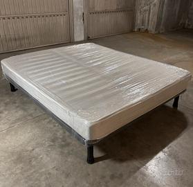 Materasso matrimoniale e rete ortopedica