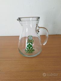 Caraffa vetro  pubblicitaria vintage