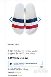 Ciabatte Moncler Nuove nr 42