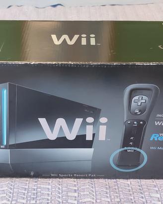 Scatola Wii Nera Wii Sports Resort Pack