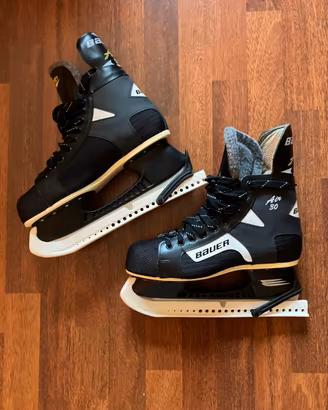 Pattini hockey ghiaccio Bauer Air 30 42,5 vintage