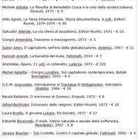 LIBRI DI FILOSOFIA, POLITICA, STORIA, ECONOMIA pt1