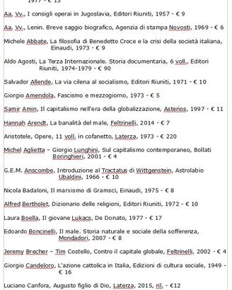 LIBRI DI FILOSOFIA, POLITICA, STORIA, ECONOMIA pt1