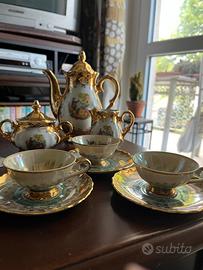 Servizio caffè in porcellana dorata - CPG BAVARIA
