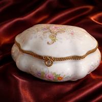 Portagioielli Limoges in porcellana decorata