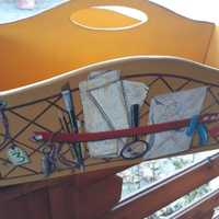 Porta riviste decorato