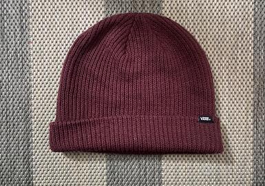 Berretto Vans bordeaux lana morbido tg. unica