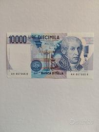 Lire 10.000 "A.VOLTA" in FdS -Repubblica Italiana