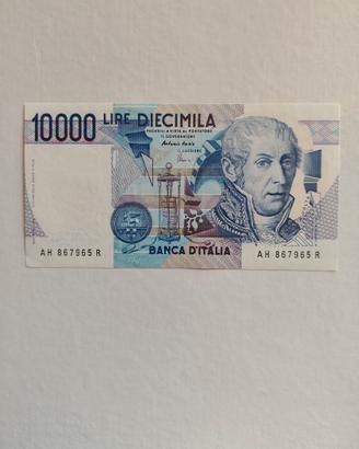 Lire 10.000 "A.VOLTA" in FdS -Repubblica Italiana