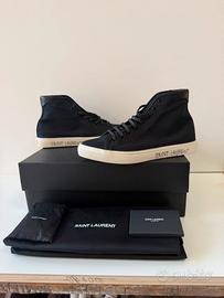 Le Saint Laurent Malibu Mid in tela nera n40
