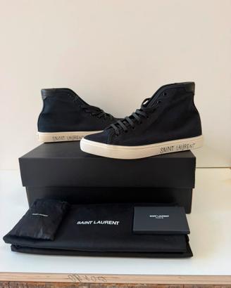 Le Saint Laurent Malibu Mid in tela nera n40