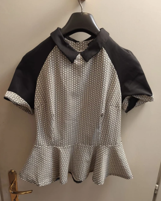 Camicetta vintage fantasia geometrica