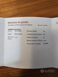 girocollo in oro e diamanti 