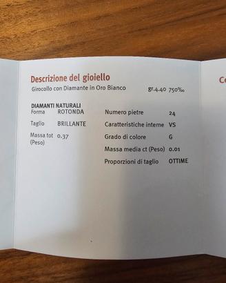 girocollo in oro e diamanti 