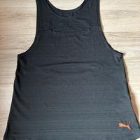 Canotta sportiva Reebok nera da donna
