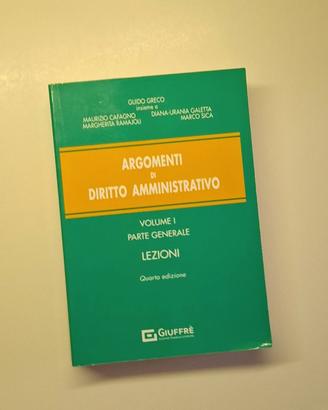 Diritto amministrativo Giuffrè libro universitario