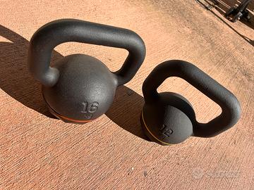 Set 2 kettlebell decathlon 12kg e 16kg