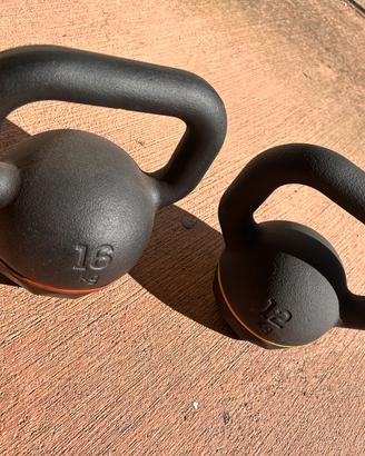 Set 2 kettlebell decathlon 12kg e 16kg
