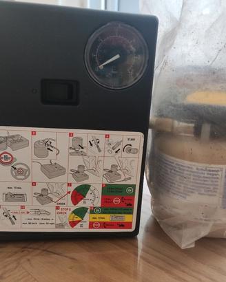 Kit di riparazione e gonfiaggio pneumatici 