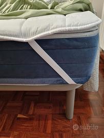 Materasso anallergico e rete con doghe