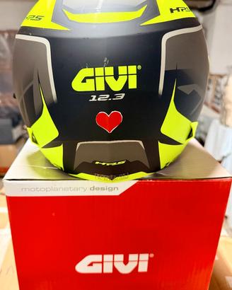 GIVI CASCO 12.3  giallo NEON  tg.56.