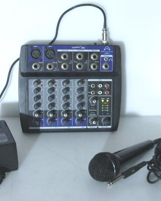 Mixer 8c + microfono per karaoke e piccoli eventi