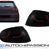 Coppia Fanali posteriori led nero/fume Golf 5 e GT