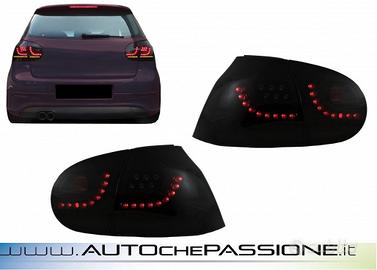 Coppia Fanali posteriori led nero/fume Golf 5 e GT