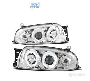 FARI FORD FIESTA MK4 95-99 OCCHI ANGELICI CROMATI