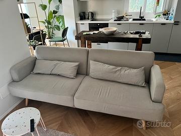 Divano letto 3 posti grigio chiaro Maison du Monde